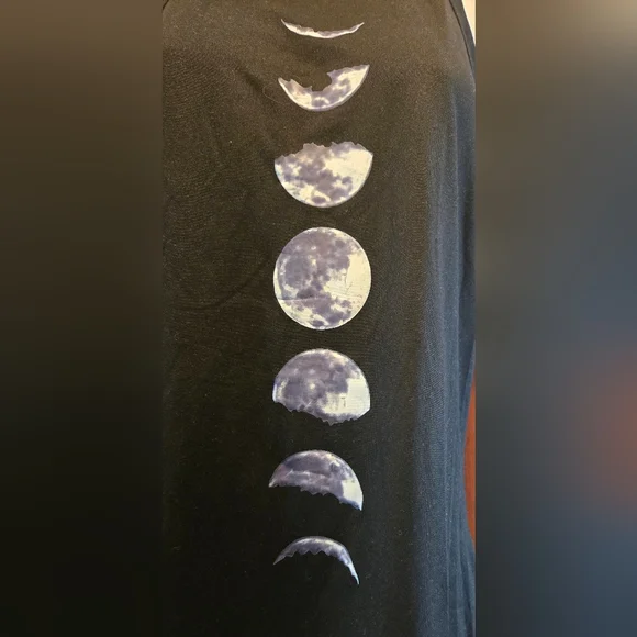 Chic Me Black Moon Phase Women's Tank Top SzXL - Picture 4 of 6